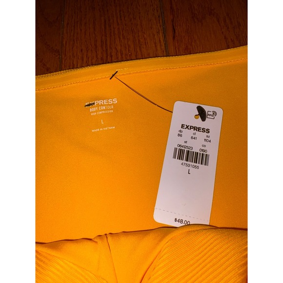 Express Body Contour High Compression Ribbed Tube Top Twisted Sweetheart Large - Picture 5 of 8